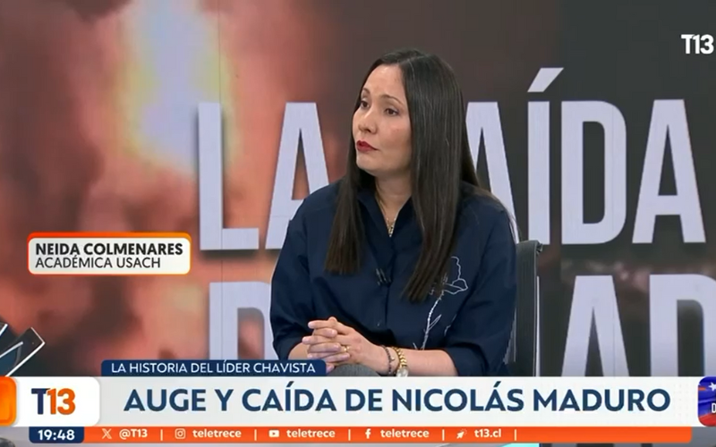 Académica del Departamento de Gestión y Políticas Públicas Usach analiza la situación en Venezuela en T13